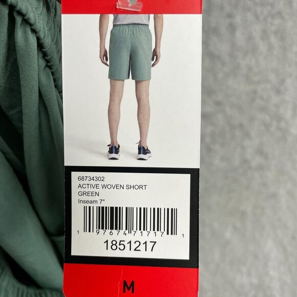 NEW Puma Men's M Aticve Woven Shorts  Green Polyester & Elastane - Picture 5 of 8